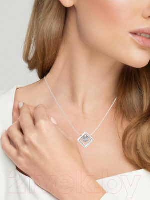 Колье из серебра ZORKA 05D0002 (45см, с бриллиантом)
