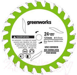 Пильный диск Greenworks 1501207 (2952507)