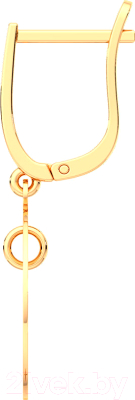 Серьги из розового золота ZORKA 390009