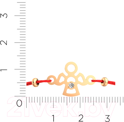 Браслет из розового золота ZORKA 670025.14K.R.ZZ.02 (18см)