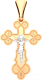 Крестик из комбинированного золота ZORKA 410011.1.14K.B.REL - 