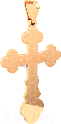 Крестик из комбинированного золота ZORKA 410015.4.14K.B.REL