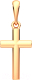 Крестик из розового золота ZORKA 410027.14K.R.REL - 