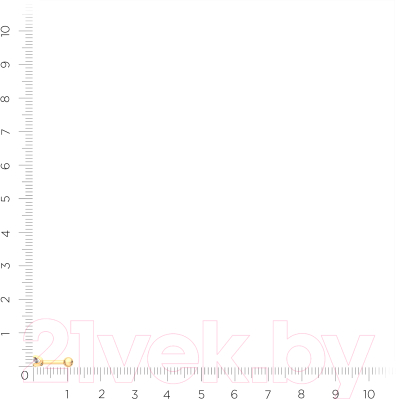 Пирсинг из розового золота ZORKA 710024.14K.R.ZZ (с фианитом)