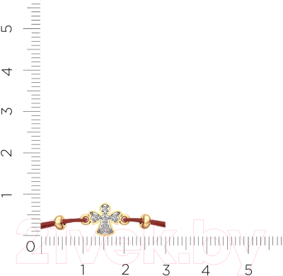 Браслет из розового золота ZORKA 670029.9K.R.02 (18см, с фианитом)