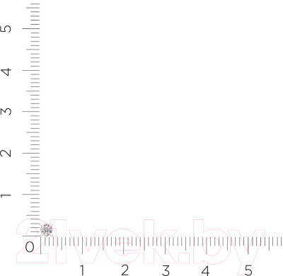 Моносерьга из белого золота ZORKA 3D00389.14K.W (с бриллиантом)
