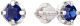 Серьги из белого золота ZORKA 3P1027.14K.W (с сапфирами) - 