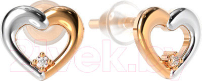 Серьги из розового золота ZORKA 3D0071S-9K (с бриллиантами)