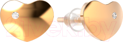 Серьги из розового золота ZORKA 3D0074S-9K (с бриллиантами)