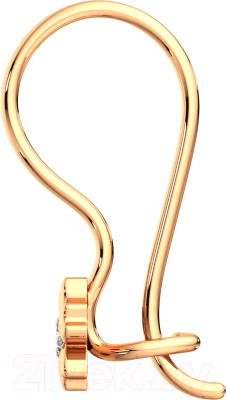 Серьги из розового золота ZORKA 3101540.14K.R.ZZ (с фианитами)