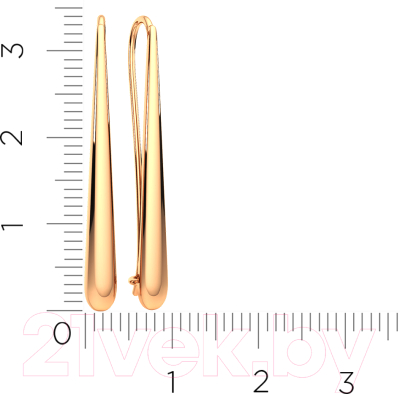 Серьги из розового золота ZORKA 300190.14K.R