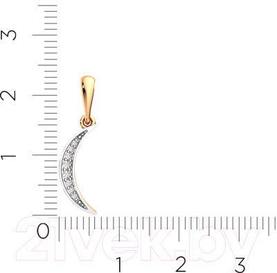 Подвеска из розового золота ZORKA 440575.14K.R (с фианитами)