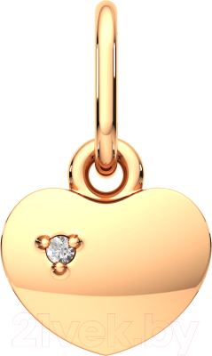 Подвеска из розового золота ZORKA 4D0073.14K.R (с бриллиантом)