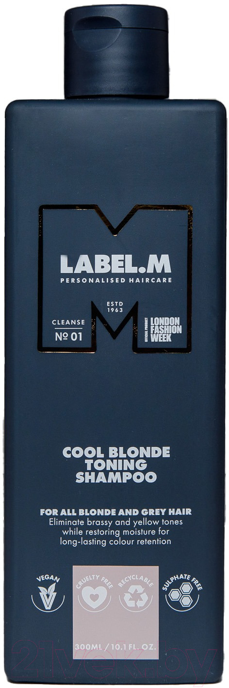 Оттеночный шампунь для волос Label.M Cool Blonde Toning