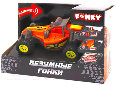 Автомобиль игрушечный Funky Toys Внедорожник Безумные гонки / FT0244013 (оранжевый)