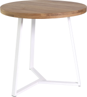 Обеденный стол Stal-Massiv TRD-77 (дуб натуральный/белый) - 