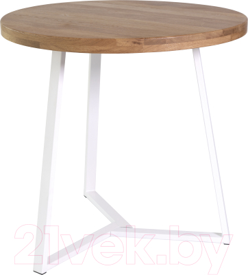 Обеденный стол Stal-Massiv TRD-77 (дуб натуральный/белый)