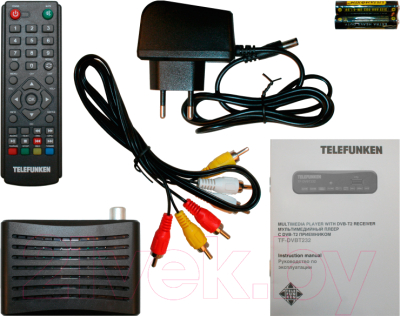 Тюнер цифрового телевидения Telefunken TF-DVBT232 (черный)