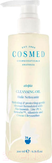 Масло для душа Cosmed Cosmeceuticals Atopia Cleansing Oil Защитное для сухой и очень сухой кожи (200мл)