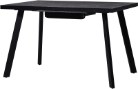 Обеденный стол Мир стульев Саен 17 110x75/40 (мрамор марквина черный/черный муар) - 