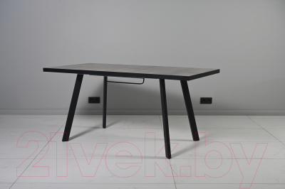 Обеденный стол Мир стульев Саен 17 120x80/40 (бронзовый каспий /черный муар)