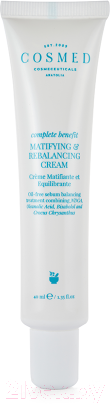 Крем для лица Cosmed Cosmeceuticals Complete Benefit Matifyng&Rebalancing Себорегулирующий (40мл)