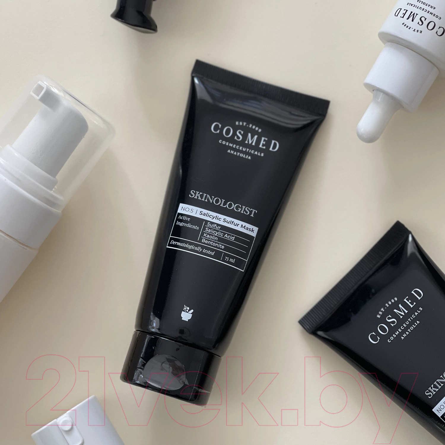 Маска для лица кремовая Cosmed Cosmeceuticals Skinologist Salicylic Sulfur Mask (75мл) — фото 3
