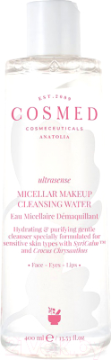 Мицеллярная вода Cosmed Cosmeceuticals Ultrasense Micellar Makeup Cleansing Water (400мл)