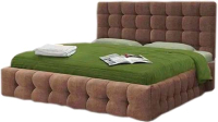 Двуспальная кровать Асмана Двойная-3 120x200 (саванна корица/пуговицы) - 