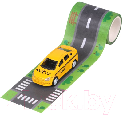 Автомобиль игрушечный Пламенный мотор Спецтранспорт Автодорога Машина такси / 870664