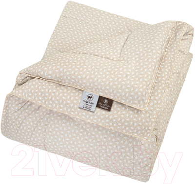 Одеяло Milanika Овечья шерсть Премиум стандарт новый дизайн 1.5сп