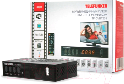 Тюнер цифрового телевидения Telefunken TF-DVBT251 (черный)