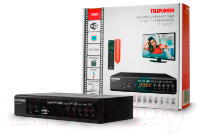 Тюнер цифрового телевидения Telefunken TF-DVBT261 (черный)
