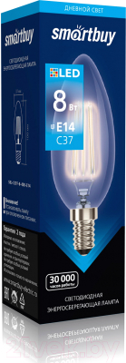 Лампа SmartBuy SBL-C37F-8-40K-E14
