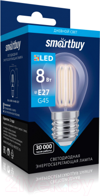 Лампа SmartBuy SBL-G45F-8-40K-E27