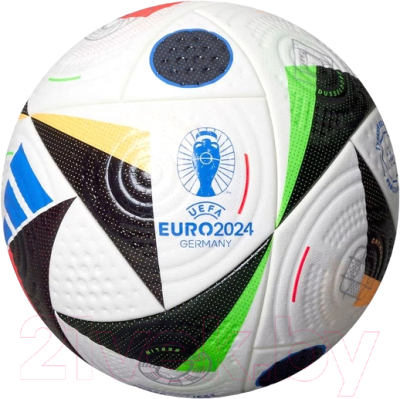 Футбольный мяч Adidas Euro24 Fussballliebe Pro IQ3682 (размер 5, мультиколор)