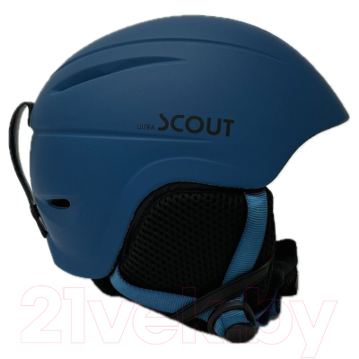 Шлем горнолыжный Ultrascout Youth Majorite Jr M06-BL S-ULSC (S, синий матовый)