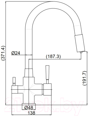 Смеситель Maxonor Pure Life PL4461-9/3