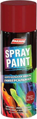 Эмаль Parade Spray Paint Акриловая 23 (400мл, глянцевый темно-красный)