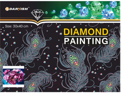 Набор алмазной вышивки Darvish Пионы / DV-9512-12