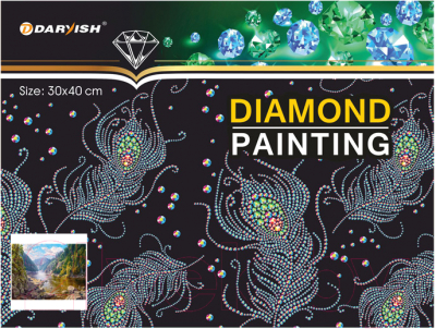 Набор алмазной вышивки Darvish Река в горах / DV-9512-1