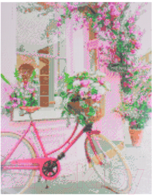 Набор алмазной вышивки Darvish Велосипед с цветами / DV-9518-1
