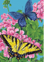 Картина по номерам Darvish Бабочки в цветах / DV-9519-14 - 