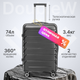 Чемодан на колесах DoubleW YF-PP02 (M,черный) - 
