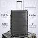 Чемодан на колесах DoubleW YF-PP02 (L,черный) - 