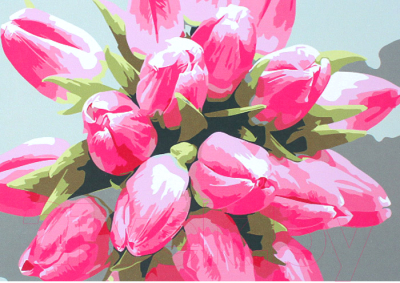 Картина по номерам Darvish Тюльпаны / DV-9519-6