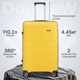Чемодан на колесах DoubleW YF-PP02 (L, желтый) - 