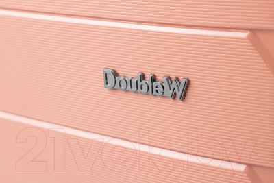 Чемодан на колесах DoubleW YF-PP02 (M, розовый)
