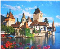 Картина по номерам Darvish Замок Швейцарии / DV-9521-8 - 