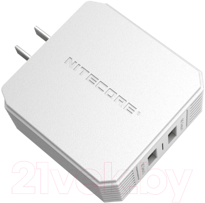 Зарядное устройство сетевое Nitecore UA42Q 2.1A 2xUSB / 18391 (белый)